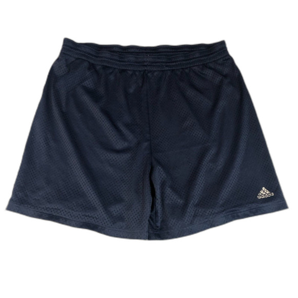 Adidas Shorts Men Large Blue Logo Spell Out Everyday Casual Basketball‎ Outdoor - Picture 1 of 8